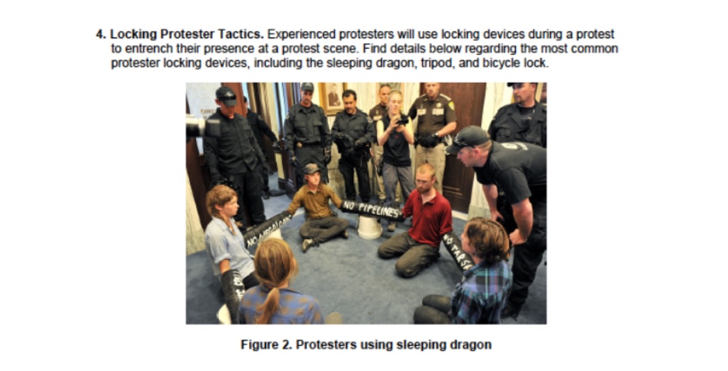 NoDAPL Protest FEMA Sleeping Dragon